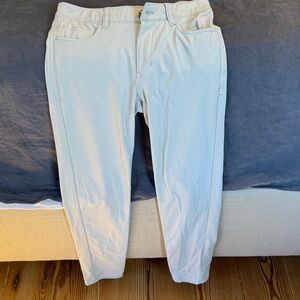 johnnie-O Kids Cream/khaki slim pants